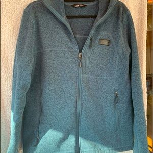 Mens size L The North Face hooded sipper sweater